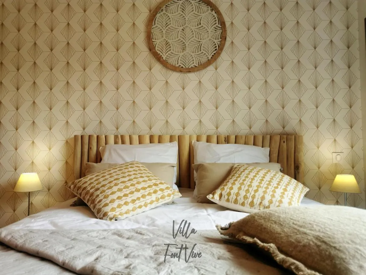 Nocleg ze śniadaniem Villa Font Vive - Chambres D'Hotes Eco-Labellisees Avec Cuisine - Confort, Calme Et Vue Exceptionnels ! Grospierres Francja